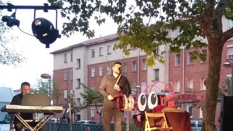 Pedraza durante su actuación