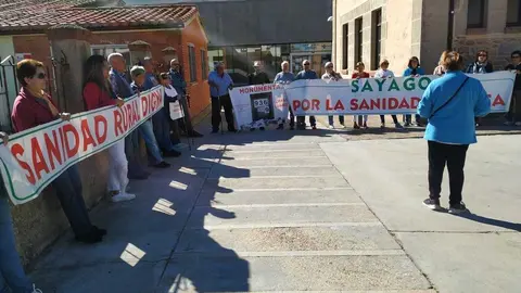 Protesta Sanidad Sayago. Fotografía: CEDIDA