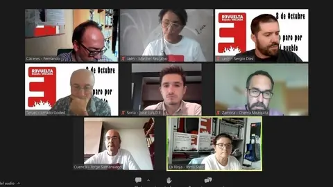 Representantes de la plataforma de la España Vaciada