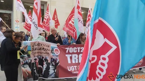 Manifestación CC OO y UGT