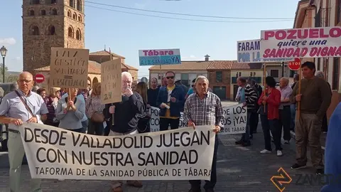 Manifestación por la Sanidad en Tábara