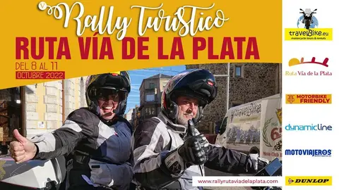 Cartel Rally Turístico en Moto Ruta Vía de la Plata 2022
