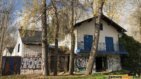 La casita antes de su demolición