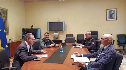 Reunión de coordinación del subdelegado con las FCSE