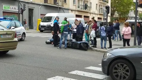 Accidente en Cardenal Cisneros esquina con la avenida de Portugal