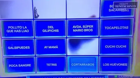 Panel con nombres graciosos de calles