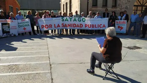 Protesta sanitaria Sayago. Fotografía: CEDIDA