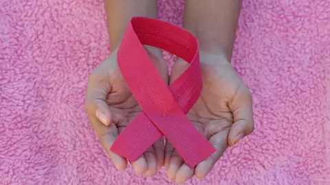 Foto de archivo cáncer de mama