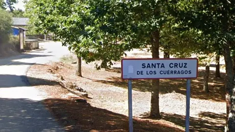 Señalización vertical Santa Cruz de los Cuérragos