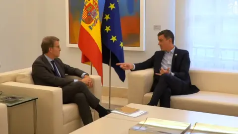 Pedro Sánchez y Alberto Núñez Feijóo