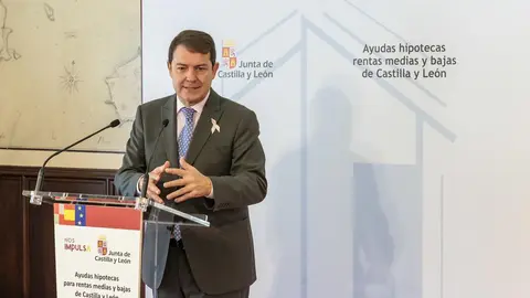 Mañueco presentación del plan de ayudas a la hipoteca