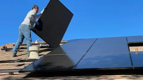 Placa solar hogar