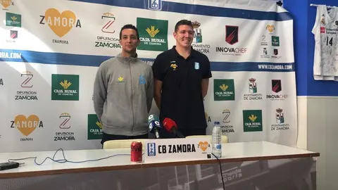 Saulo Hernández y Morgan Stilma en rueda de prensa