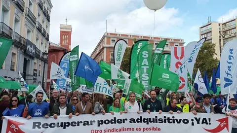 Manifestantes en Madrid
