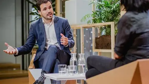 El ministro de Consumo, Alberto Garzón, en su intervención en el seminario Pensar, comprar, actuar, ha presentado dos herramientas para promover el consumo sostenible