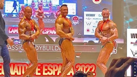Rubén Prieto, en el Campeonato de España de Culturismo en la categoría master