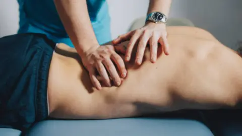 Fisioterapia. Fotografía de archivo