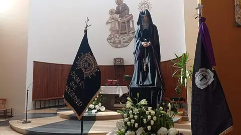 Virgen de la Soledad en la parroquia de San José Obrero