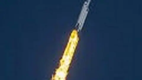 Cohete lanzado por China. Foto RTVE