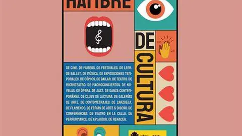 Cartel de la campaña 'Hambre de cultura'