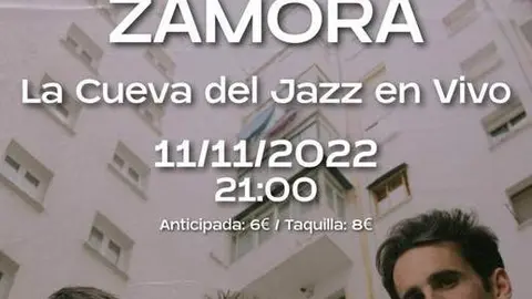 Cartel de la actuación de Venturi en Zamora