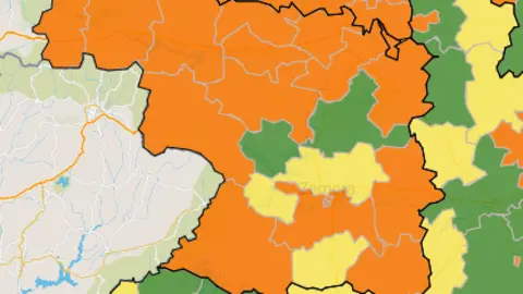 Mapa ZBS casos activos a 7 días (11 de noviembre)