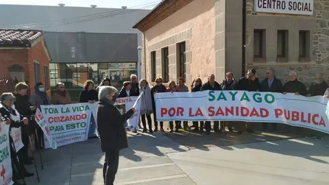 Protesta sanidad Sayago. Fotografía: CEDIDA