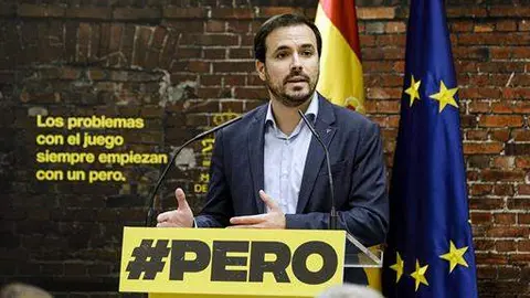 El ministro de Consumo, Alberto Garzón, durante su intervención