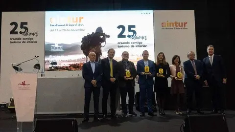 Francisco Requejo con el resto de galardonados