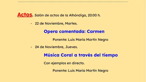 Programacion Festival