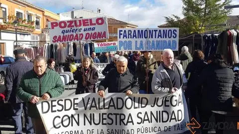 Manifestación por la Sanidad en Tábara