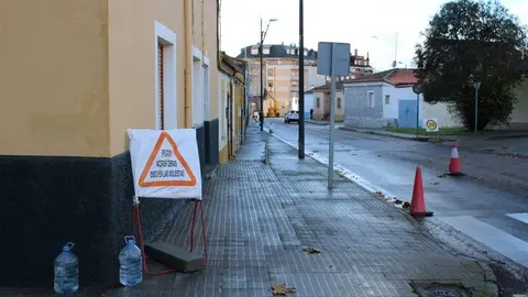 Obras en calle de La Salud