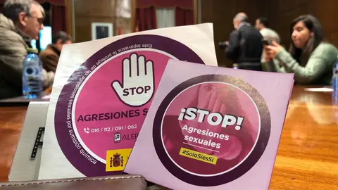 Tapavasos dentro de la campaña 'STOP agresiones sexuales'