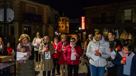 Tábara se sume en el silencio con motivo del 25N. Fotografía: Tu Voz Digital