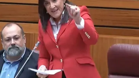 Ana Sánchez, en el Parlamento regional