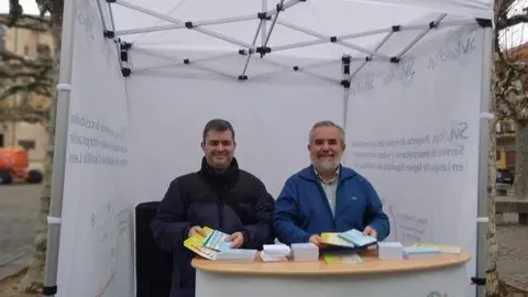 Puesto informativo en Plaza de Viriato