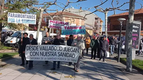 Protesta sanitaria Tábara. Fotografía: CEDIDA
