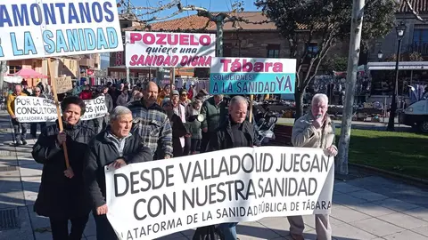 Protesta sanitaria Tábara. Fotografía: CEDIDA