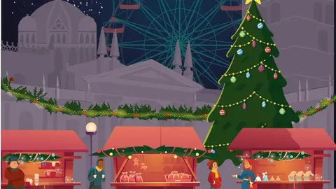 Cartel Mercado Navideño