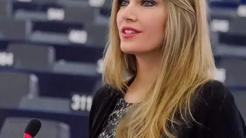 La vicepresidenta de la Eurocámara, Eva Kaili