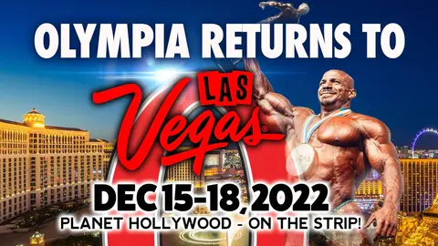 cartel mr olympia 2022. Imagen web oficial de Mister Olympia