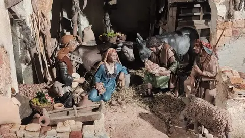 Una de las escenas del belén de La Morana