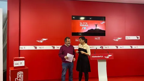 Los Procuradores del PSOE de Zamora en las Cortes de Castilla y León Ana Sánchez y José Ignacio Martín Benito