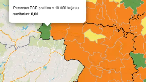 Mapa ZBS casos activos a 7 días (16 de diciembre)