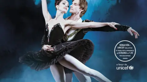 Representación del Lago de los Cisnes del ballet de Kiev en Benavente
