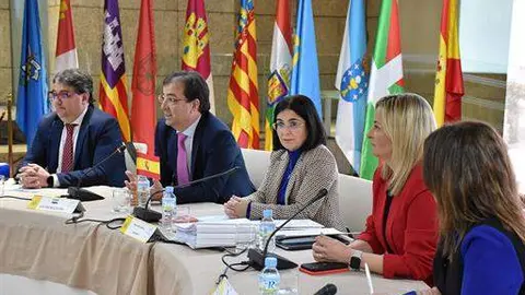 La ministra de Sanidad, Carolina Darias, ha presidido en Mérida el pleno ordinario del Consejo Interterritorial del Sistema Nacional de Salud (CISNS).