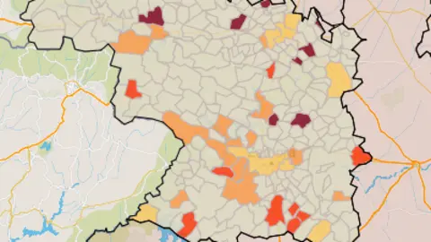 Mapa IA municipios a siete días (27 de diciembre)