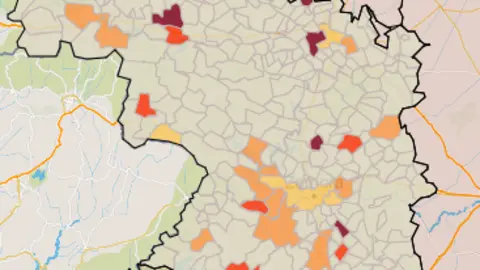 Mapa IA municipios a siete días (30 de diciembre)
