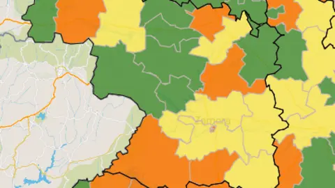 Mapa ZBS casos activos a 7 días (30 de diciembre)