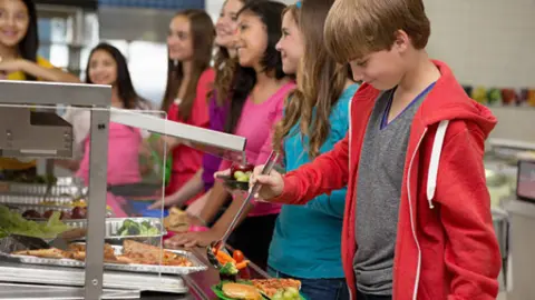 Comedor escolar. Fotografía de archivo